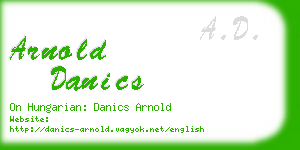 arnold danics business card